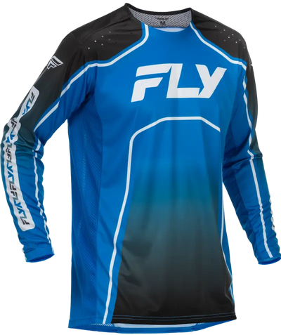 Rayce Bicycle Jersey Blue/Black/White Lg - FLY RACING