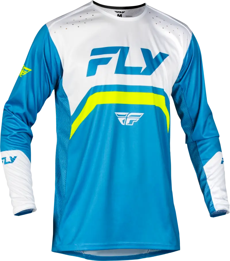 Rayce Bicycle Jersey Blue/White/Lime Green Xl - FLY RACING