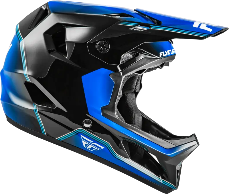 Rayce Repeat Bicycle Helmet Black/Blue Sm - FLY RACING