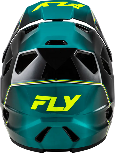 Rayce Repeat Bicycle Helmet Black/Teal/Hi Vis Md - FLY RACING