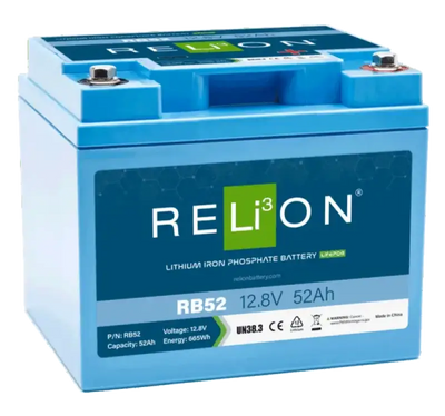 RB52 Relion 12.8V 52Ah 4Sc Lifepo4 - Battery