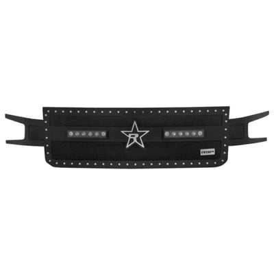 Black star-studded Cowboys belt in LED Midnight Edition Sin