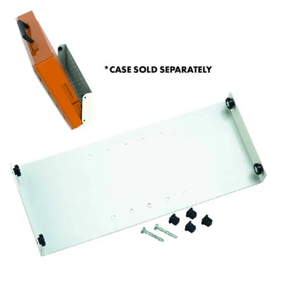 Metal mounting bracket with hardware for RC002/CL Rolacase plastic parts carry case