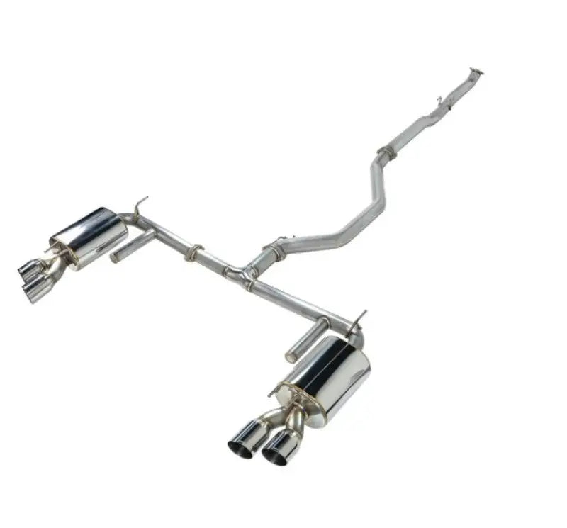 Remark 2018+ Honda Accord 1.5L Sport / 2.0L Turbo Sports Touring Catback Exhaust - polished stainless steel exhaust system with dual tips.