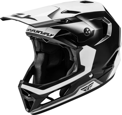 Rayce Repeat Bicycle Helmet Black/White Lg - FLY RACING