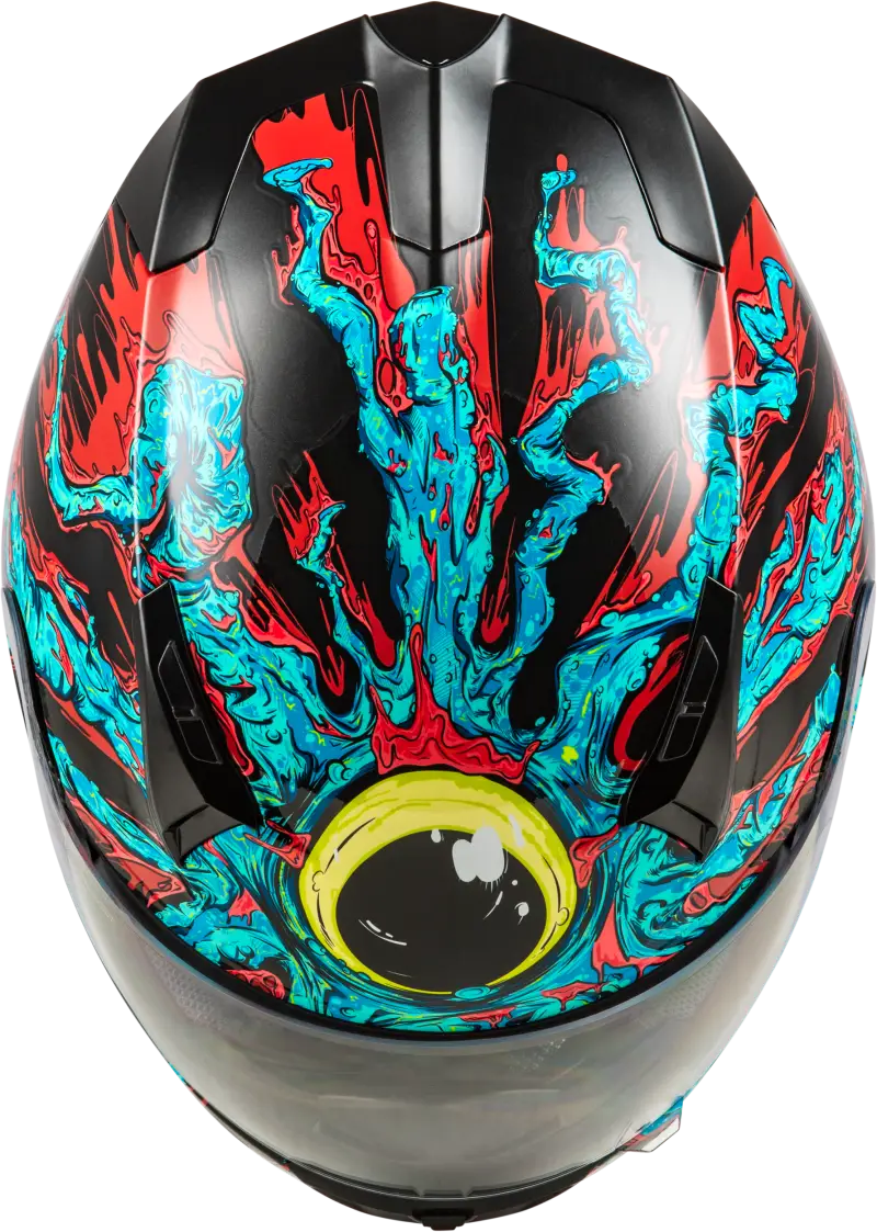 Revolt Space Creep Helmet Light Blue/Black/Red Lg