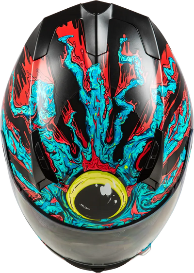 Revolt Space Creep Helmet Light Blue/Black/Red Sm