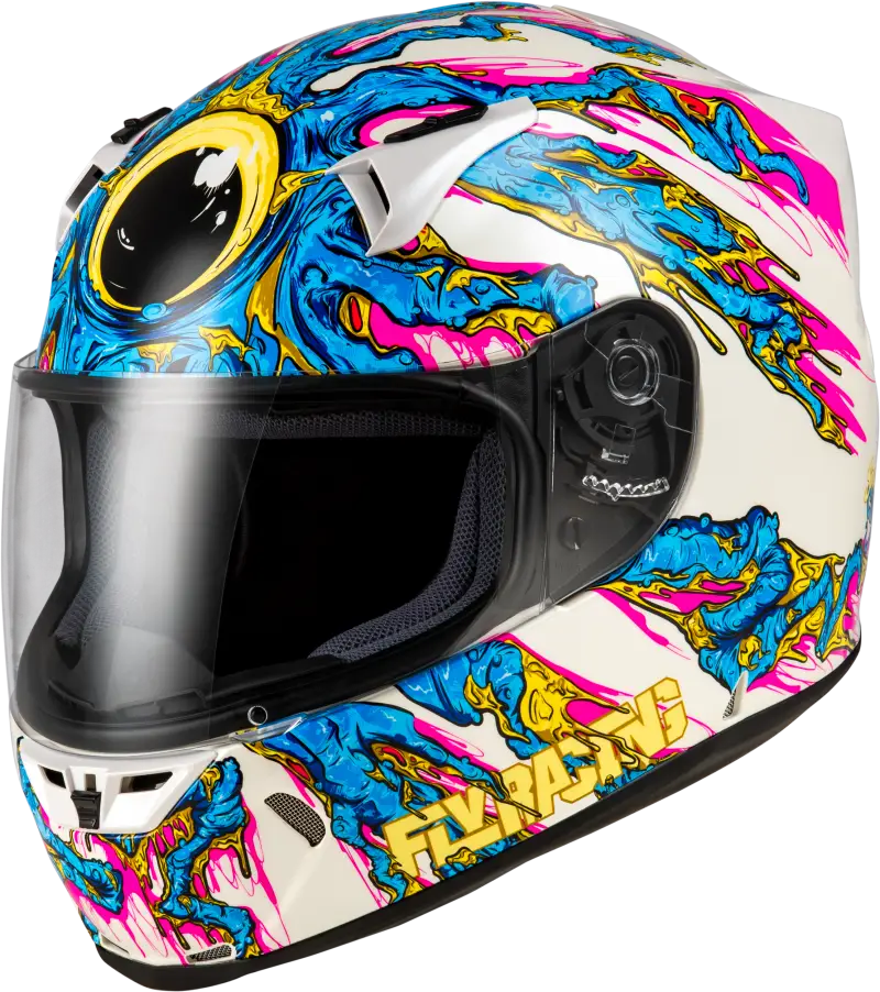 Revolt Space Creep Helmet Light Blue/White/Pink Sm