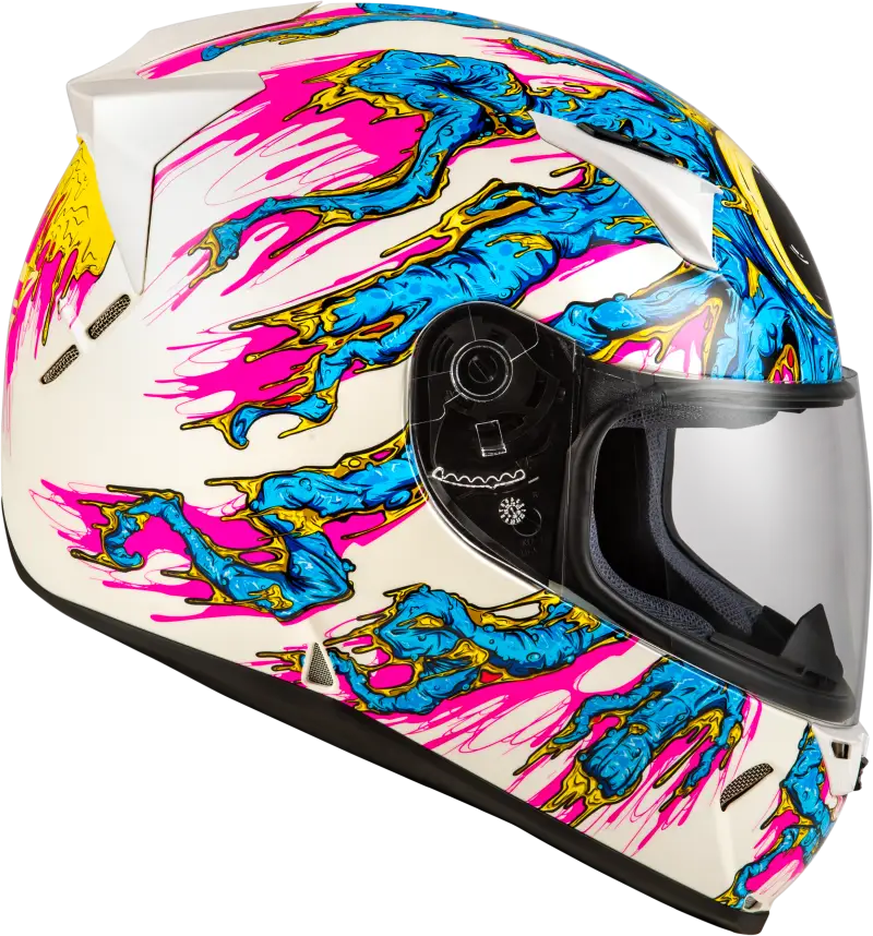 Revolt Space Creep Helmet Light Blue/White/Pink Sm