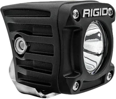 Black cube LED light on Revolve Pod Pr Wht Backlight product for a sleek look