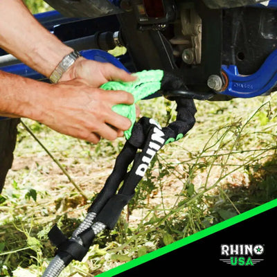 Rhino USA Kinetic Energy Recovery Rope (1.25In X 30Ft) Black - Rhino USA
