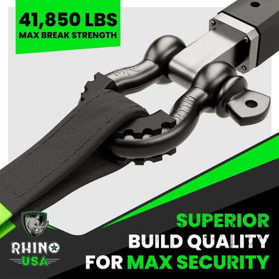 Rhino USA 3/4In D-Ring Shackle Set (2-Pack)(White) - Rhino USA