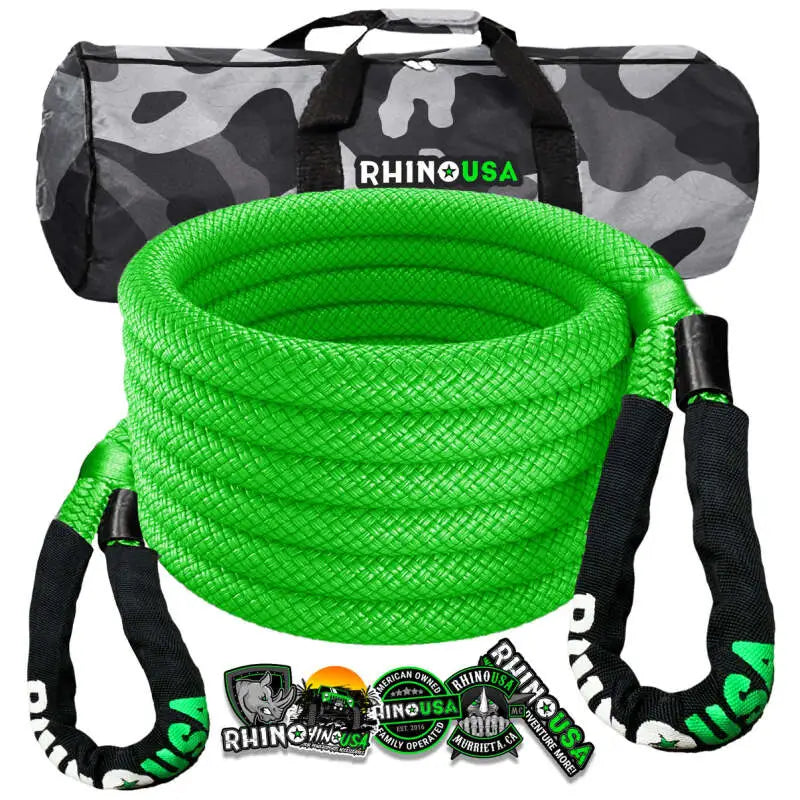 Rhino USA Kinetic Energy Recovery Rope (7/8In X 20Ft) Green - Rhino USA