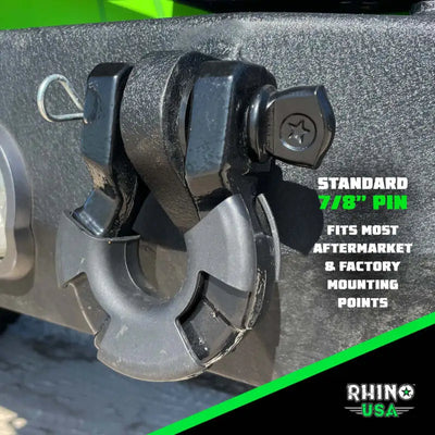 Rhino USA 8T Super Shackle 2-Pack (Red) - Rhino USA