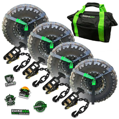 Rhino USA Lasso Straps; Basket Straps - Black - Rhino USA