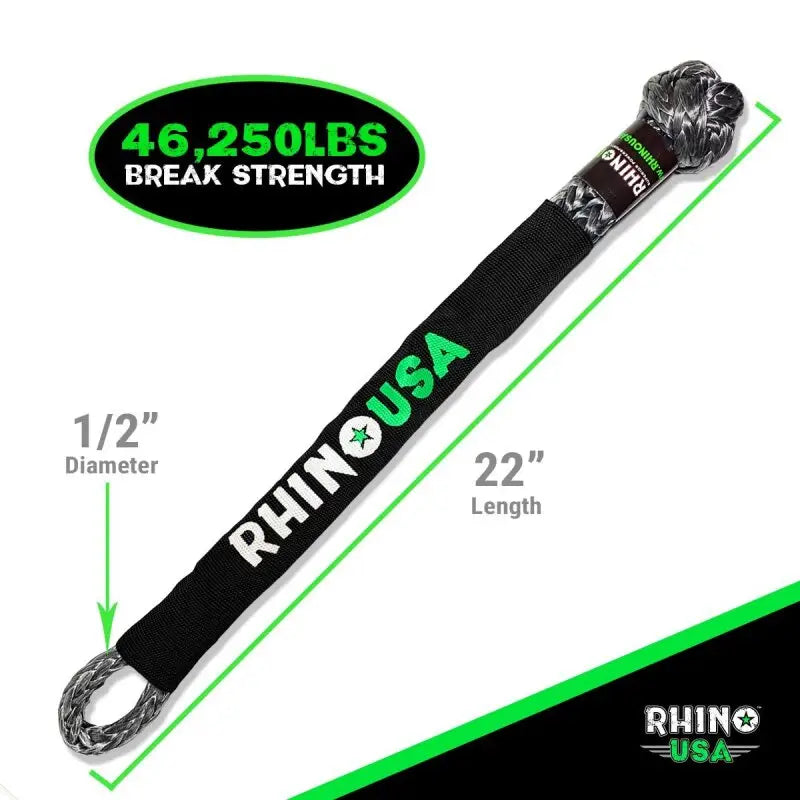 Rhino USA Synthetic Soft Shackle Gray - Rhino USA