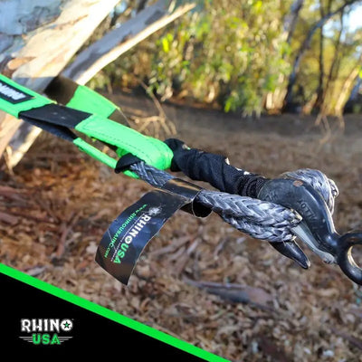 Rhino USA Synthetic Soft Shackle (1Pk 3/8InX22In) (Green) - Rhino USA