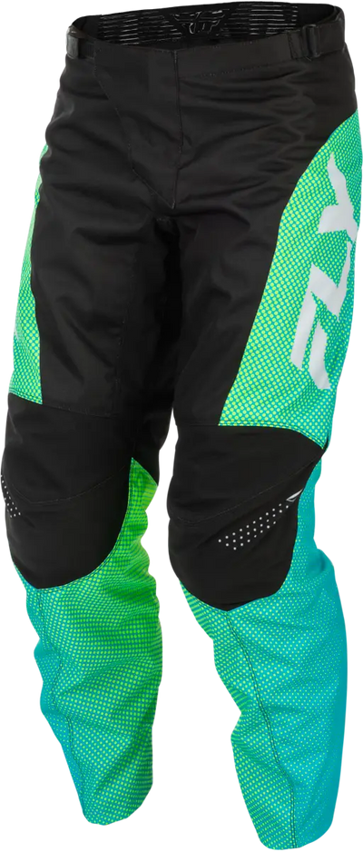 F 16 Pants Aqua/Black/White Sz 28 - FLY RACING