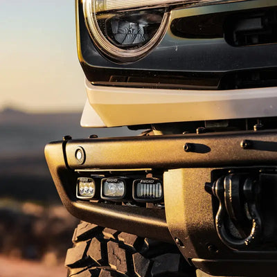 Rigid Industries 2021 + Ford Mod Bumper Triple SR-M Fog Light Kit - Truck & Automotive