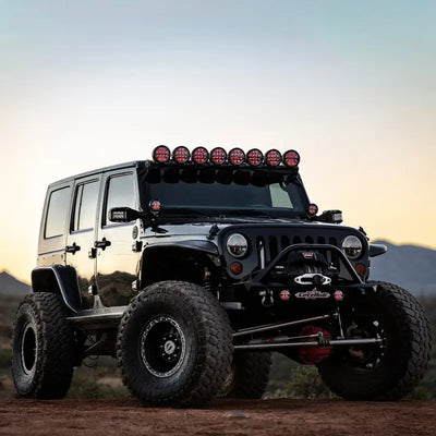 Rigid Industries 360-Series 4in LED Off-Road Drive Beam - Red Backlight (Pair) - Truck & Automotive