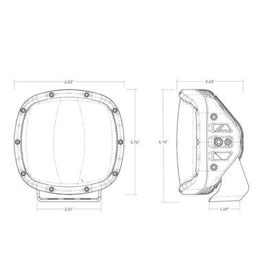 Rigid Industries Adapt XP Xtreme Powersports LED Light (Pair) - Truck & Automotive