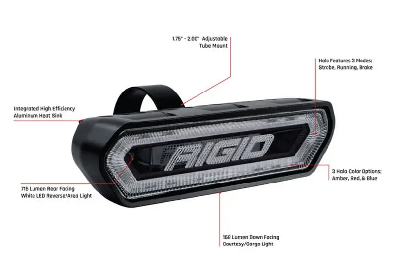 Rigid Industries Chase Tail Light Kit w/ Mounting Bracket - Red - Truck & Automotive