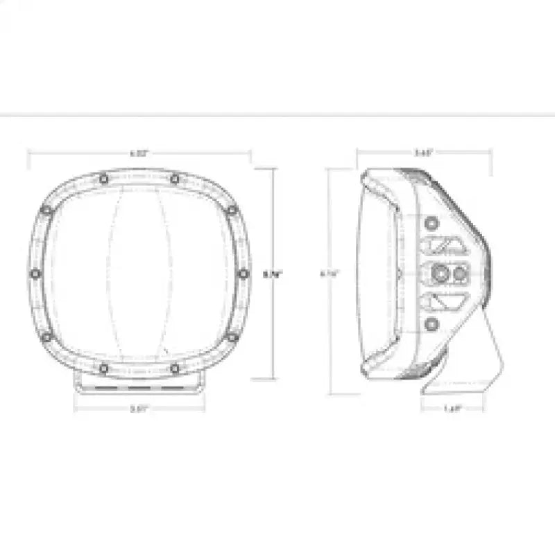 Rigid Industries Light Cover for Adapt XP Amber PRO - Truck & Automotive