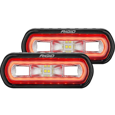 Rigid Industries SR-L Series Surface Mount LED Spreader Pair w/ Red Halo - Universal 