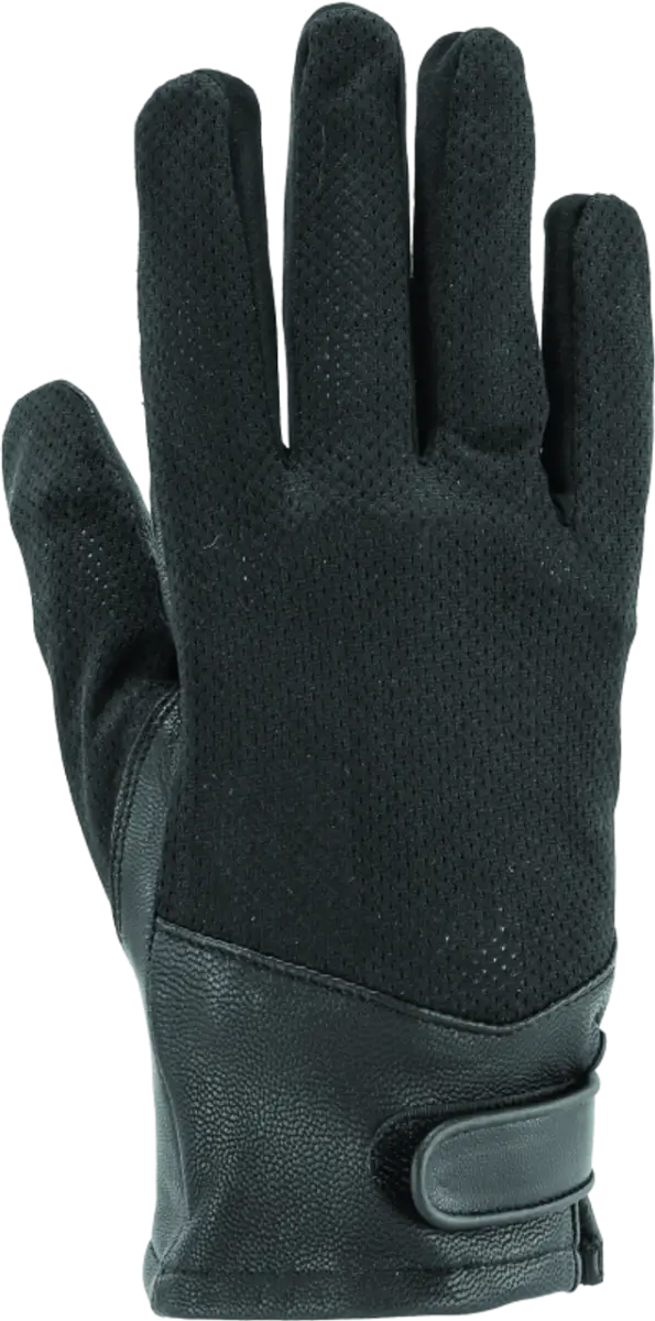 River Road Pecos Leather Mesh Gloves Black - Small - 094484 - Safety