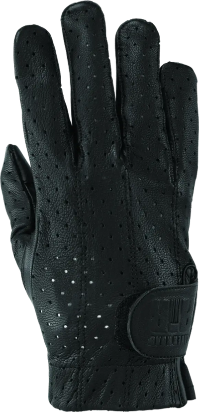 Black perforated leather glove from River Road Tucson Road Tucson Leather collection