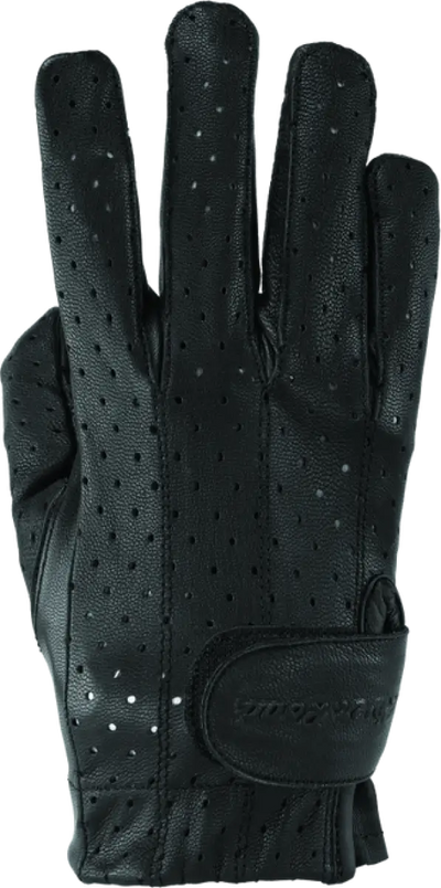 Black River Road Tucson leather perforated women’s gloves in XL for stylish riding comfort