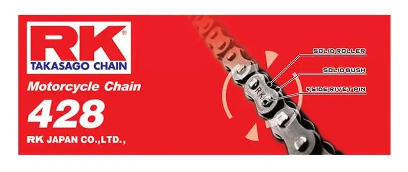 RK Chain RK-M 428-130L - Natural - Drivetrain