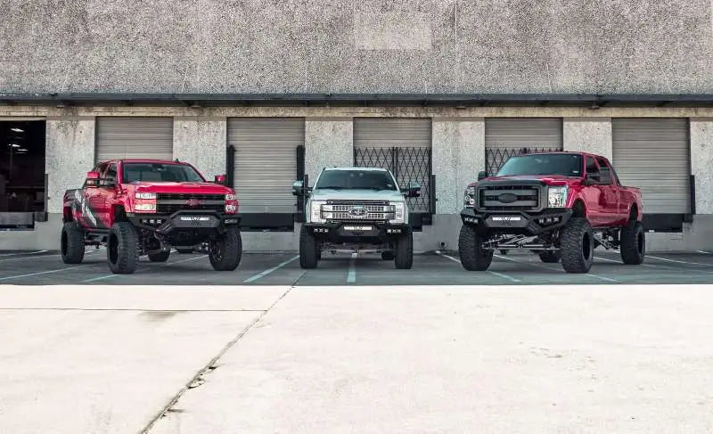 Road Armor 11-16 Ford F-250 SPARTAN Front Bumper Bolt-On Pre-Runner Guard - Tex Blk - Truck & Automotive