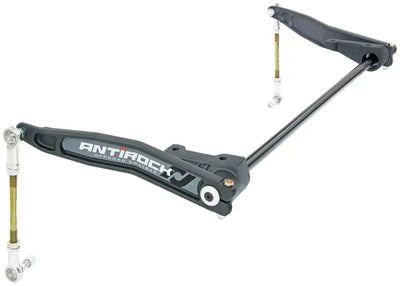 RockJock JK Antirock Sway Bar Kit Front Bolt-On Steel Frame Brackets Forged Arms - Truck & Automotive
