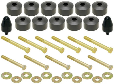 RockJock TJ/LJ/YJ Body Lift Kit 1in w/ Hardware - Truck & Automotive