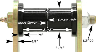RockJock YJ Boomerang Leaf Spring Shackles Rear w/ Urethane Bushings HD Greasable Bolts Pair - Truck & Automotive