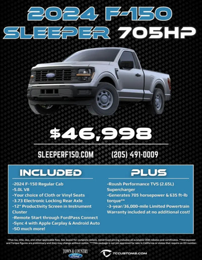 Roush 2021 + Ford F-150 705HP 5.0L Supercharger System