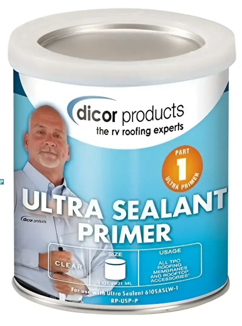 Dicor Corp Ultra Sealant Primer 1 Pint can for RV, automotive, powersports, off-road, marine, exterior, truck accessories, interior, truck bed, RV parts, RV Hardware, AVADA - Best Sellers