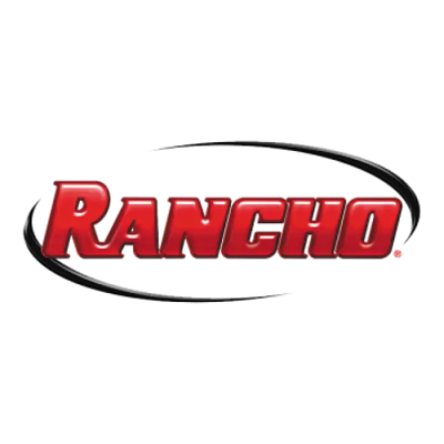 Red Rancho logo in black oval on RS66123B-1 Rancho component box