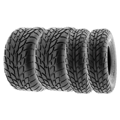 Four black tires.