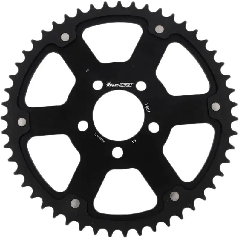 SUPERSPROX RST-7081-53-BLK Rear Stealth Sprocket Alu/Stl 53t 530 Blk Hd