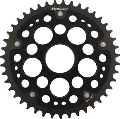RST-736-43-BLK Rear Stealth Sprocket Alu/Stl 43t 520 Blk Duc 