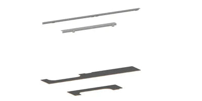 Assorted metal strips and plates for RSVAKMS144SHR21 Rolacase roof anchor kit