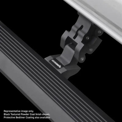 Running Board Protective Bedliner Coating; Black; Aluminum; Lighted; Rocker Panel Mount - Truck & Automotive