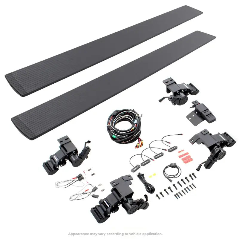 Running Board Textured Black; Aluminum; Lighted; Rocker Panel Mount - Truck & Automotive