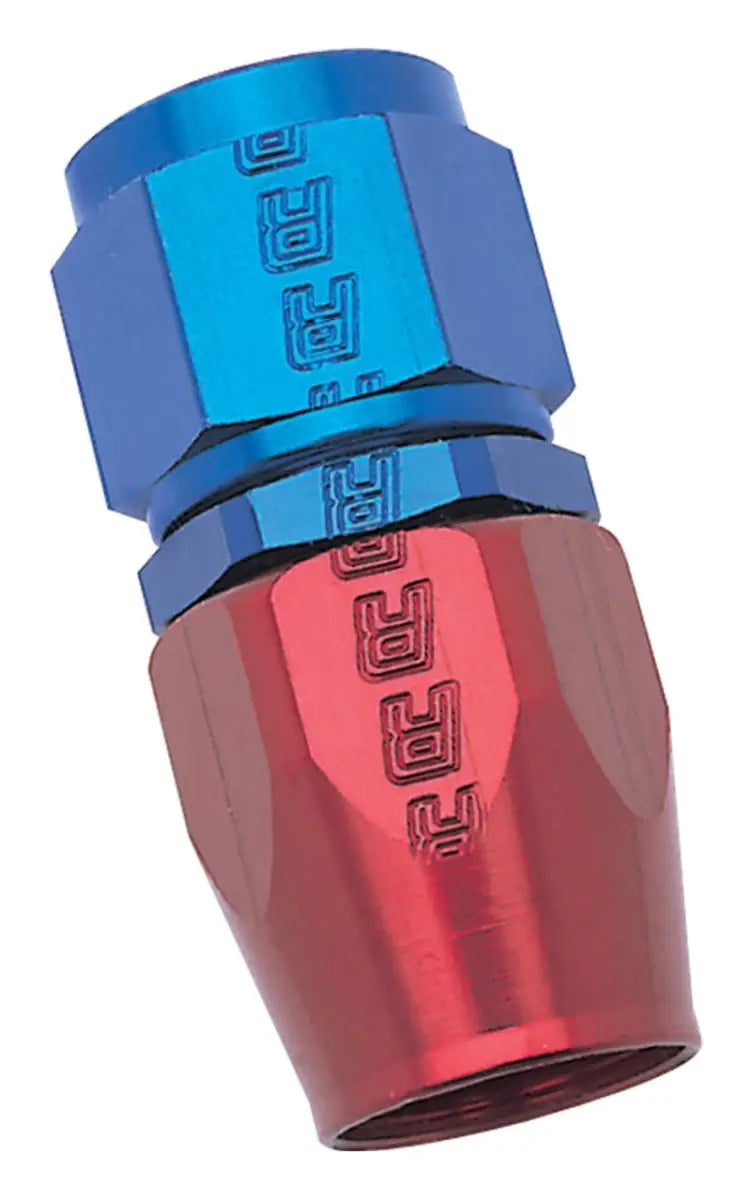 Russell Performance -10 AN Red/Blue Straight Full Flow Hose End - 610040