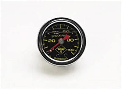 Russell Performance 100 psi fuel pressure gauge black face chrome case (Liquid-filled) - 650320