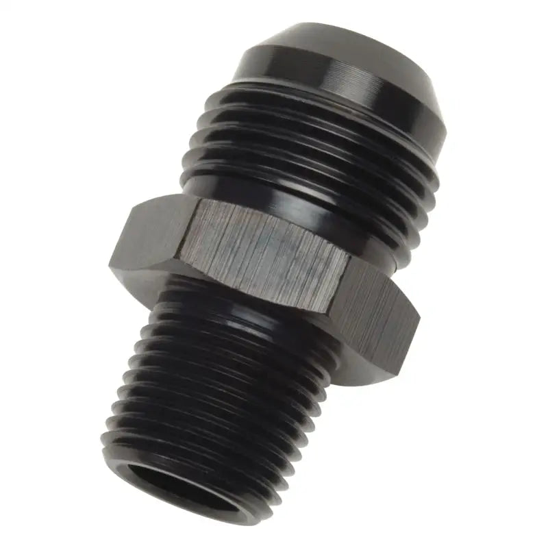 Russell Performance -4 AN to 1/4in NPT Straight Flare to Pipe (Black) - 660433