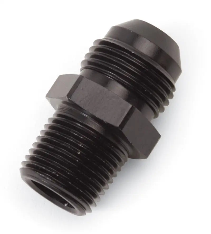 Russell Performance -6 AN to 3/8in NPT Straight Flare to Pipe (Black) - 660463
