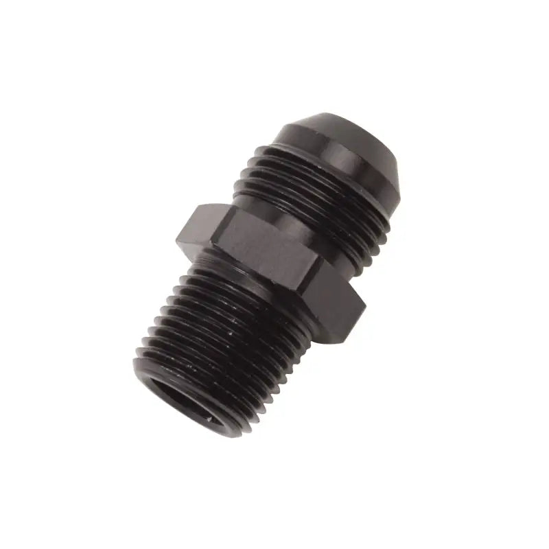Russell Performance -6 AN to 3/8in NPT Straight Flare to Pipe (Black) - 660463